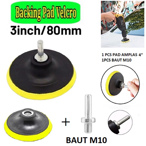 Jual Backing Pad Plate Velcro Poles Size 3inch / 4inch / 5inch / 6inch