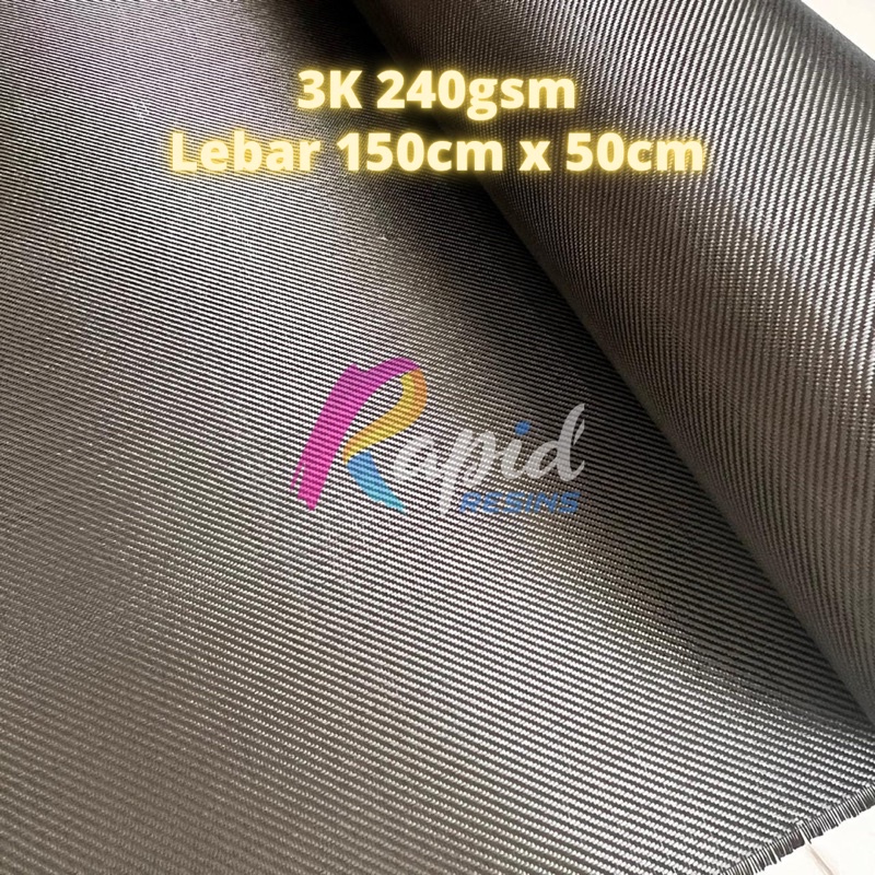 Jual Serat Karbon Asli Carbon Twill 3K 240 Gsm Semi Web Lock Carbon ...