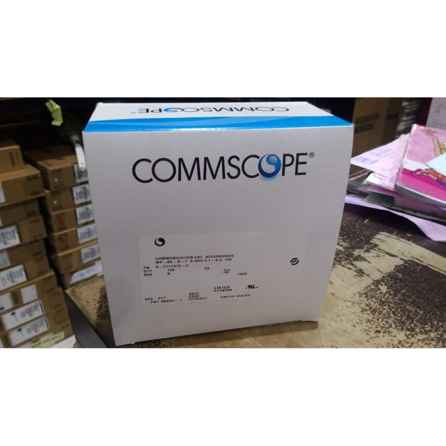 Jual Konektor Commscope RJ45 Cat 6 / Connector Commscope RJ45 Cat 6 isi ...