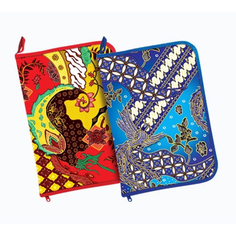 Jual Map Zipper Motif Batik / Map Plastik reseleting Motif Batik / Map ...