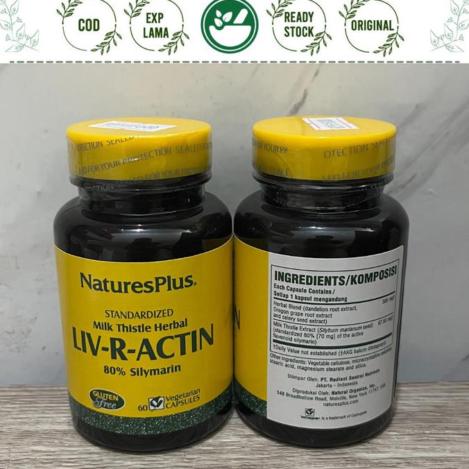 Jual NATURES PLUS LIV-R-ACTIN 60 KAPSUL NATURE PLUS LIV R ACTIN ...