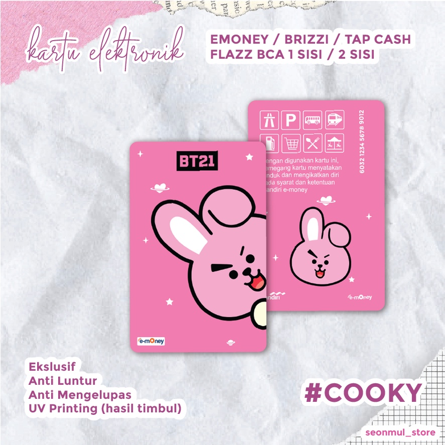 Jual EMONEY TAP CASH BRIZZI FLAZZ BT21 / E-TOLL / KARTU ELEKTRONIK ...