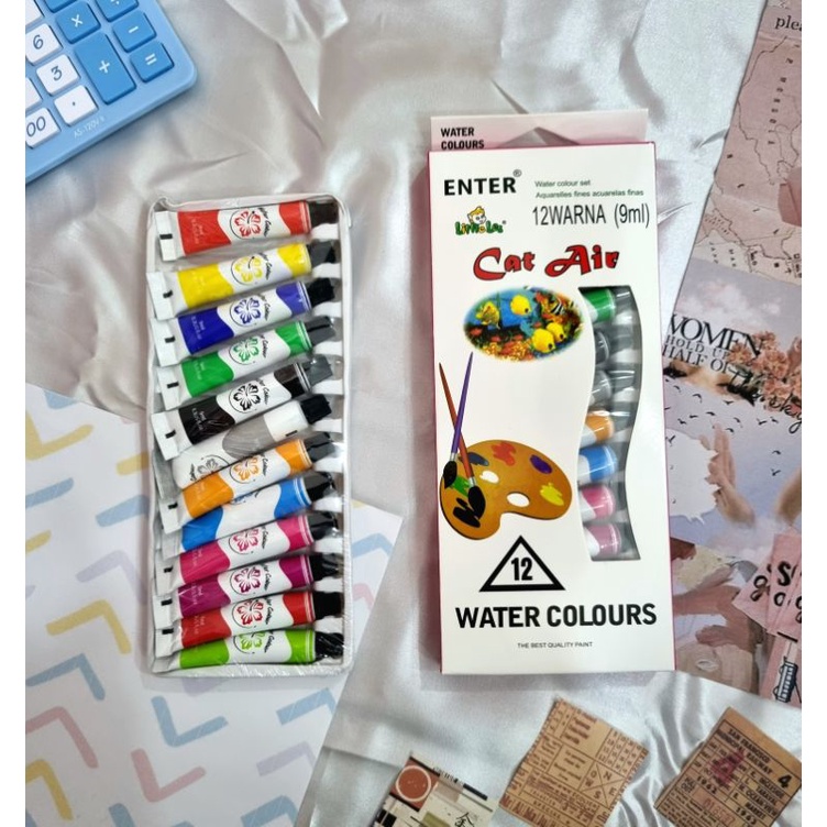 Jual ENTER Cat Acrylic / Cat Air 9ml 12 Warna | Shopee Indonesia