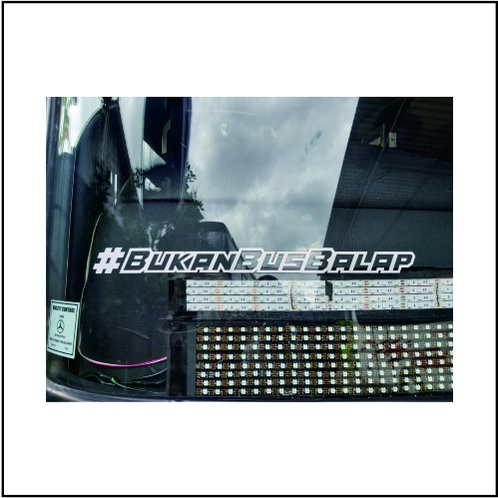 Jual Stiker Kaca Depan Bus Jetbus #BUKANBUSBALAP Cutting Sticker Viral ...