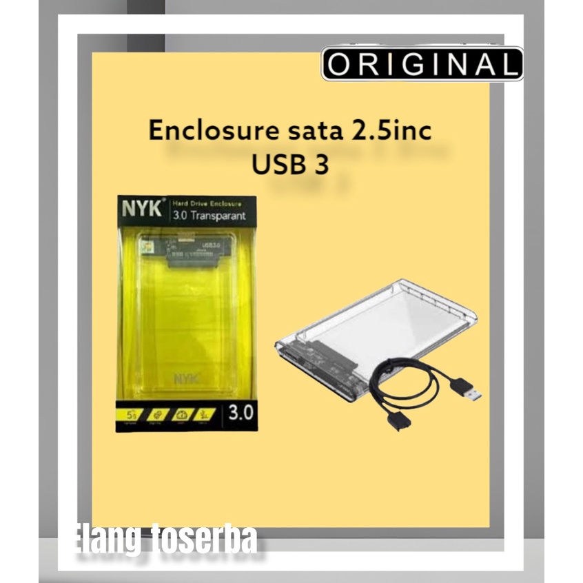 Jual CASSING 2,5INC Seagate Enclosure SATA 2,5 inch - Transparan USB 3 ...