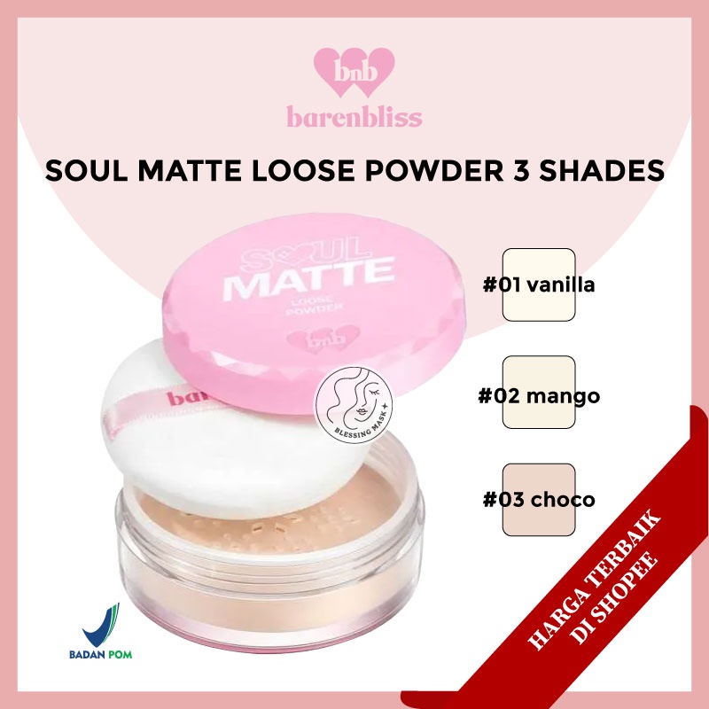 Jual Bnb Barenbliss Soul Matte Loose Powder Korea Bedak Tabur「kontrol