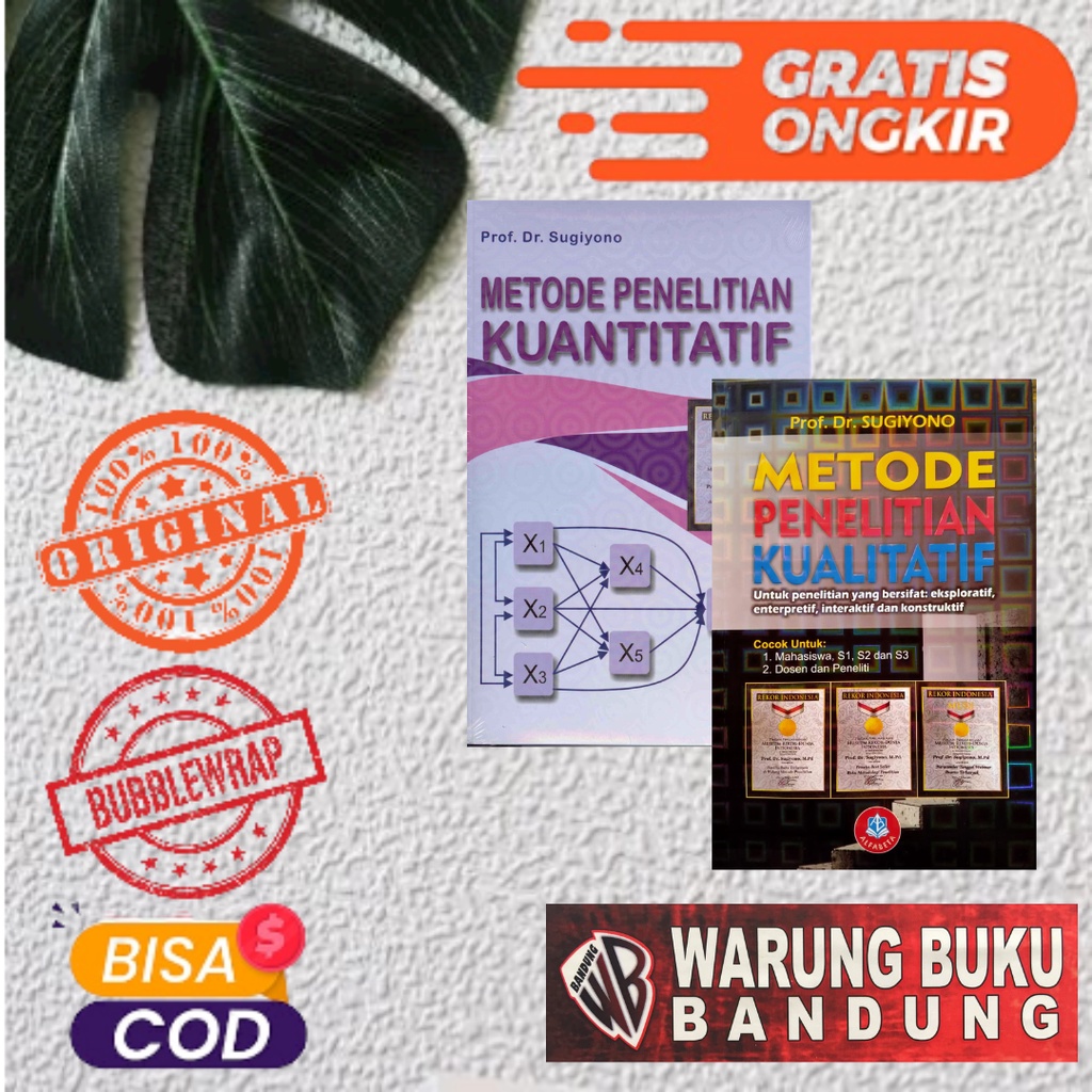 Jual Paket Buku Metode Penelitian Kuantitatif dan Kualitatif - Prof. Dr ...