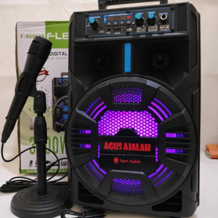 Jual Harga Spesial TERMURAH Speaker Bluetooth Karaoke 8,5 Inch Bonus ...