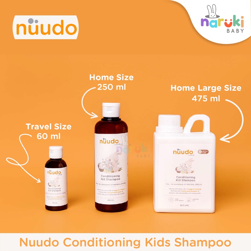 Jual Nuudo Conditioning Kids Shampoo 60ml / 250ml / 475ml by Pureco ...