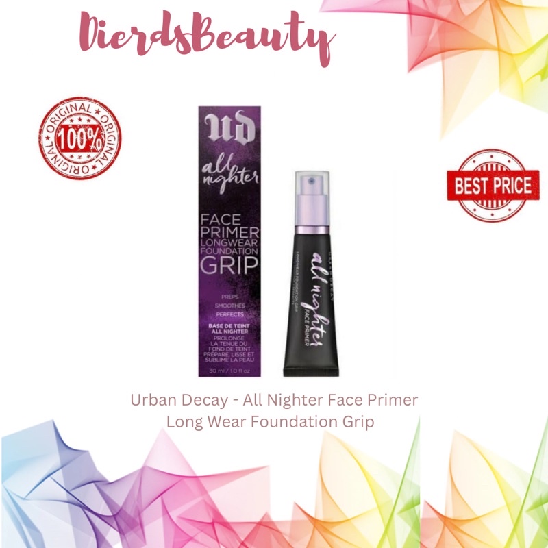 Jual Urban Decay All Nighter Face Primer Longwear Foundation Grip