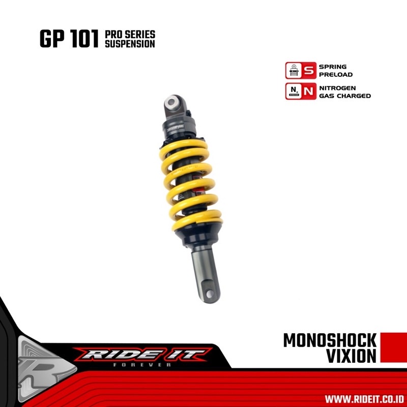 Jual Monoshock Vixion Tabung Pisah GP 101 Shock Belakang Vixion New Old