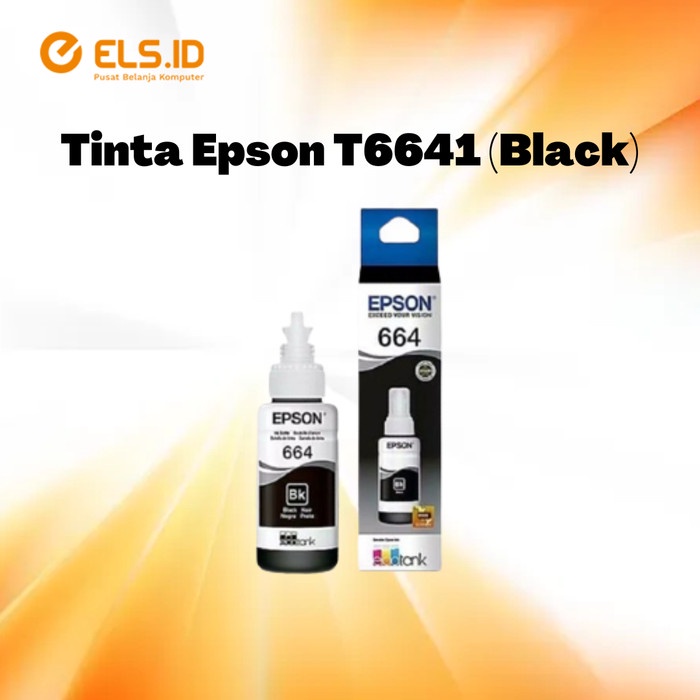Jual Tinta Epson T6641 - Black | Shopee Indonesia