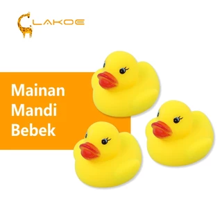 LAKOEOFFICIALMALL Mainan Bebek Karet Mainan Mandi Anak Bayi Bisa Bunyi