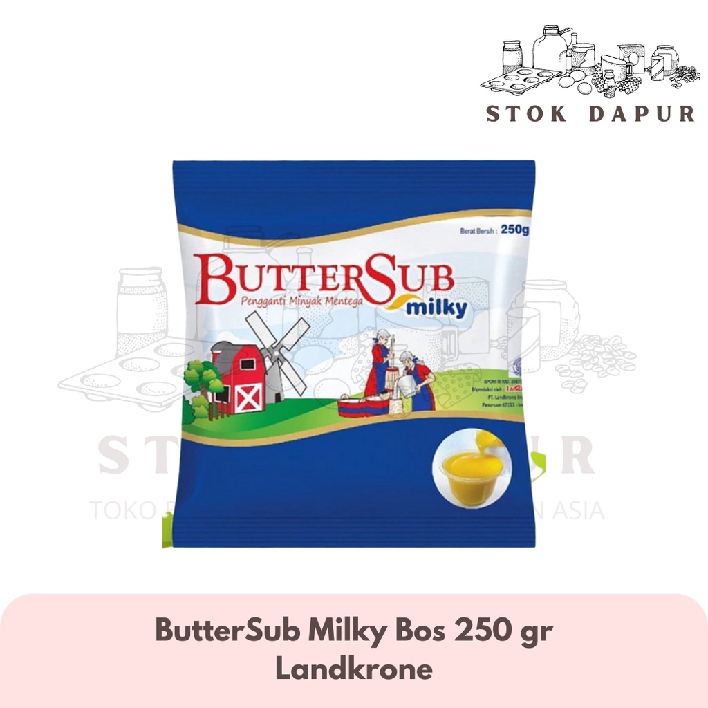 Jual Buttersub Milky / B.O.S / Butter Oil Substitute - 250 gr | Shopee ...