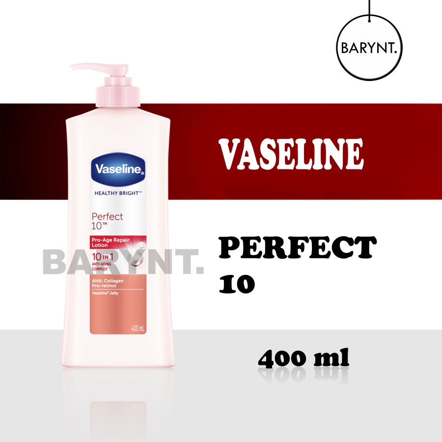 Jual Vaseline Healthy White Perfect 10 400ml Body Lotion 400ml Shopee Indonesia 9994