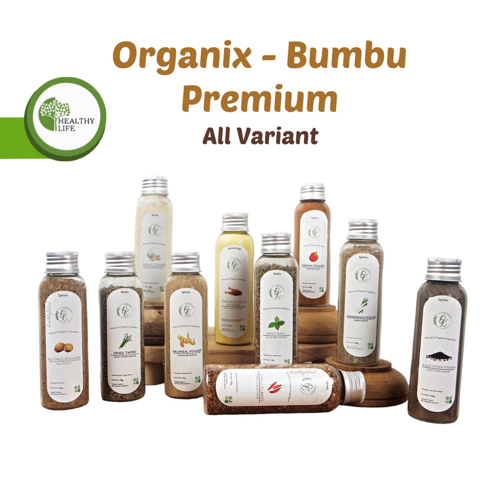 Jual Organix - Bumbu Premium All Variant / Bumbu Rempah Dapur Botol ...