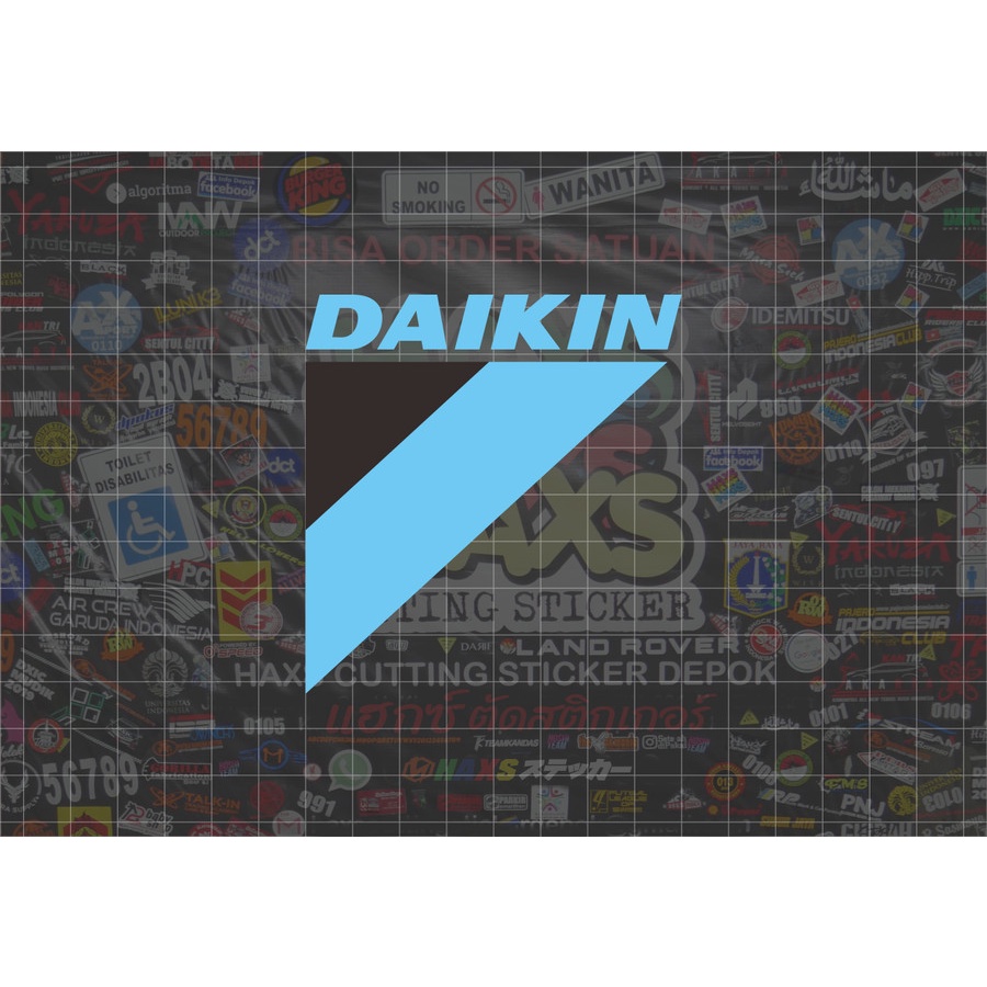 Jual Cutting Sticker Daikin Ukuran 8 Cm Untuk Motor Mobil | Shopee ...