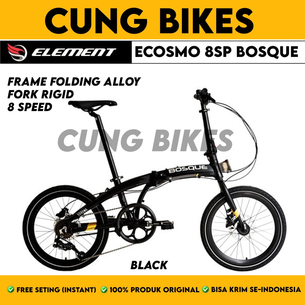Jual SEPEDA LIPAT 20 ELEMENT ECOSMO 8 BOSQUE FOLDING BIKE Shopee Indonesia