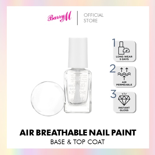 Barry M Air Breathable Nail Paint – Farbe 'Fern', Atmungsaktiver Nagellack, Halal, Breiter Pinsel