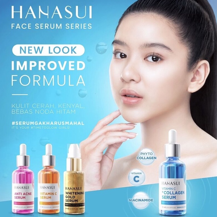 Jual Hanasui Serum Wajah Vitamin C / Collagen / Anti Acne / Whitening ...