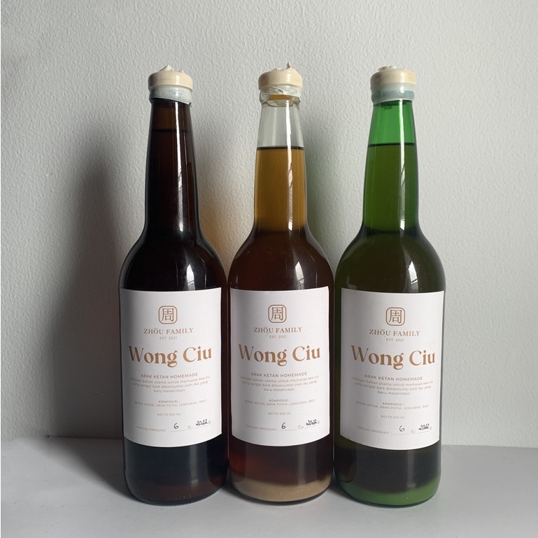 Jual Wong Ciu Kee Ciu Ang ciu Arak Beras Ketan Homemade arak