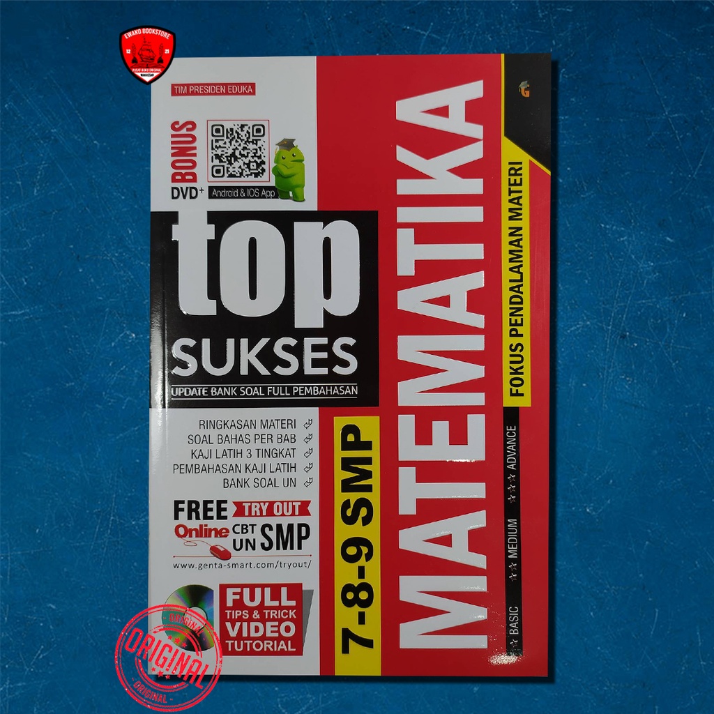 Jual Buku Pelajaran Smp Top Sukses Update Bank Soal Matematika Smp Full Pembahasan Kelas 7 8 9 4779