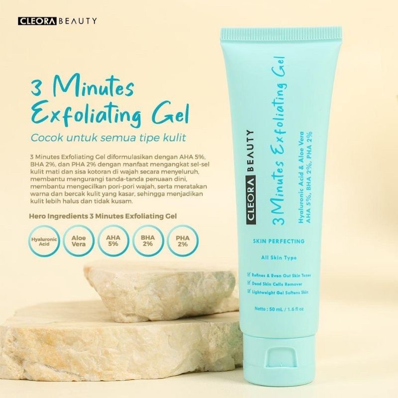 Jual [PROMO 6.6] CLEORA 3 MINUTES EXFOLIATING GEL [BPOM][ORIGINAL