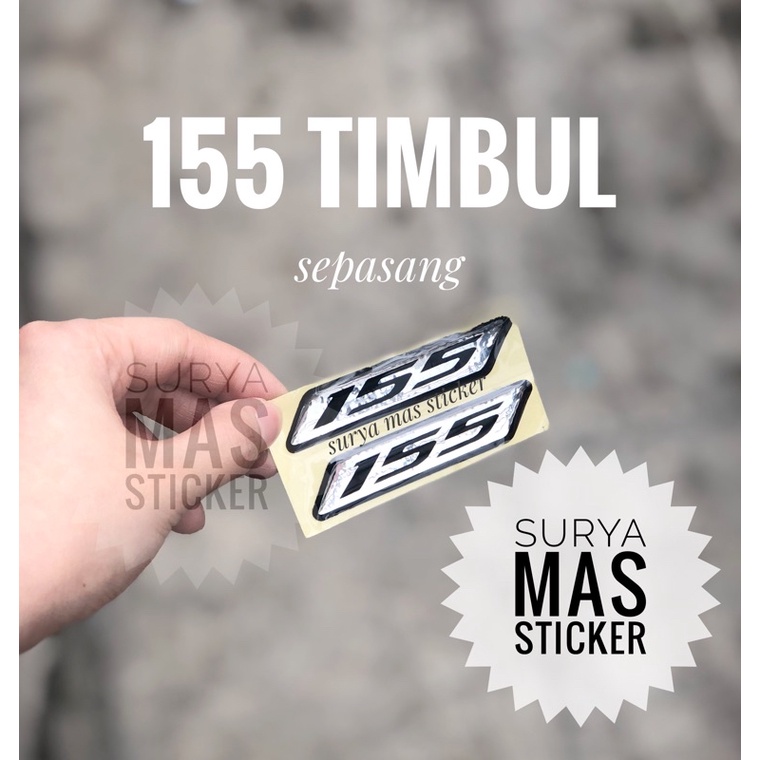 Jual stiker honda logo 155 timbul sepasang motor | Shopee Indonesia