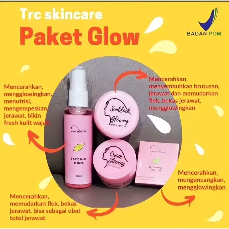 Jual PAKET CREAM GLOWING TRC SKINCARE BPOM | Shopee Indonesia