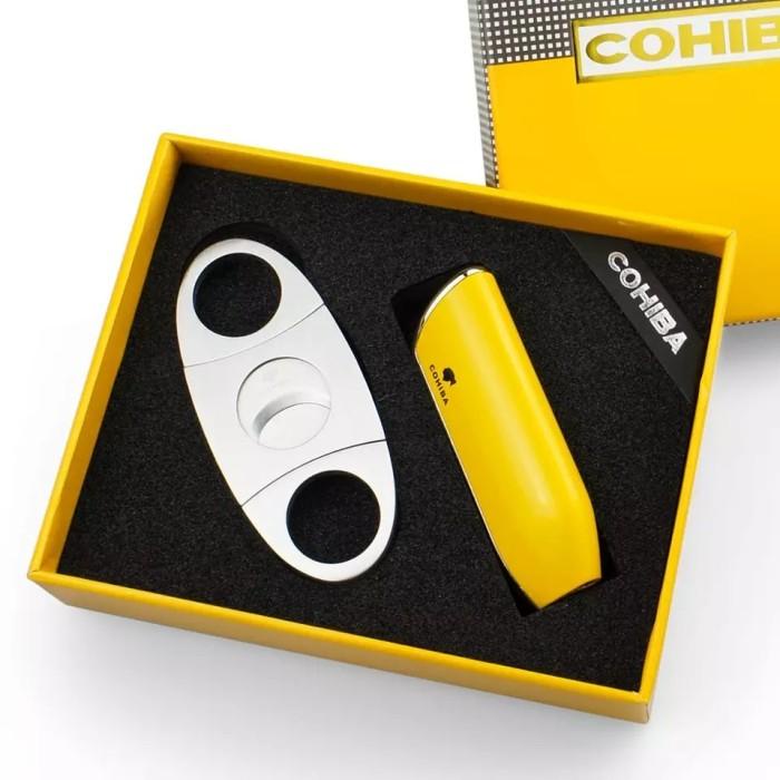 Jual Cohiba Cigar Cutter And Lighter in Luxury Box Shopee Indonesia