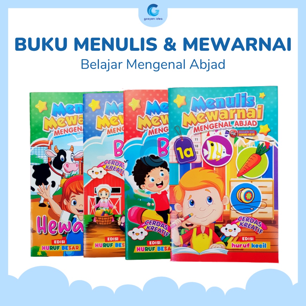 Jual Buku Belajar Anak Menulis & Mewarnai Mengenal Abjad | Shopee Indonesia