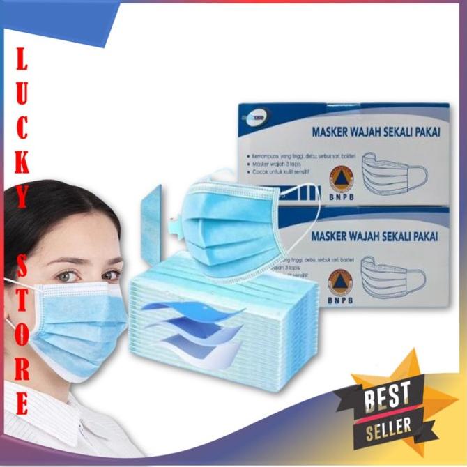 Jual Mediocare Masker 3Ply Earloop Disposable Face Mask 1Box Isi 50pcs ...