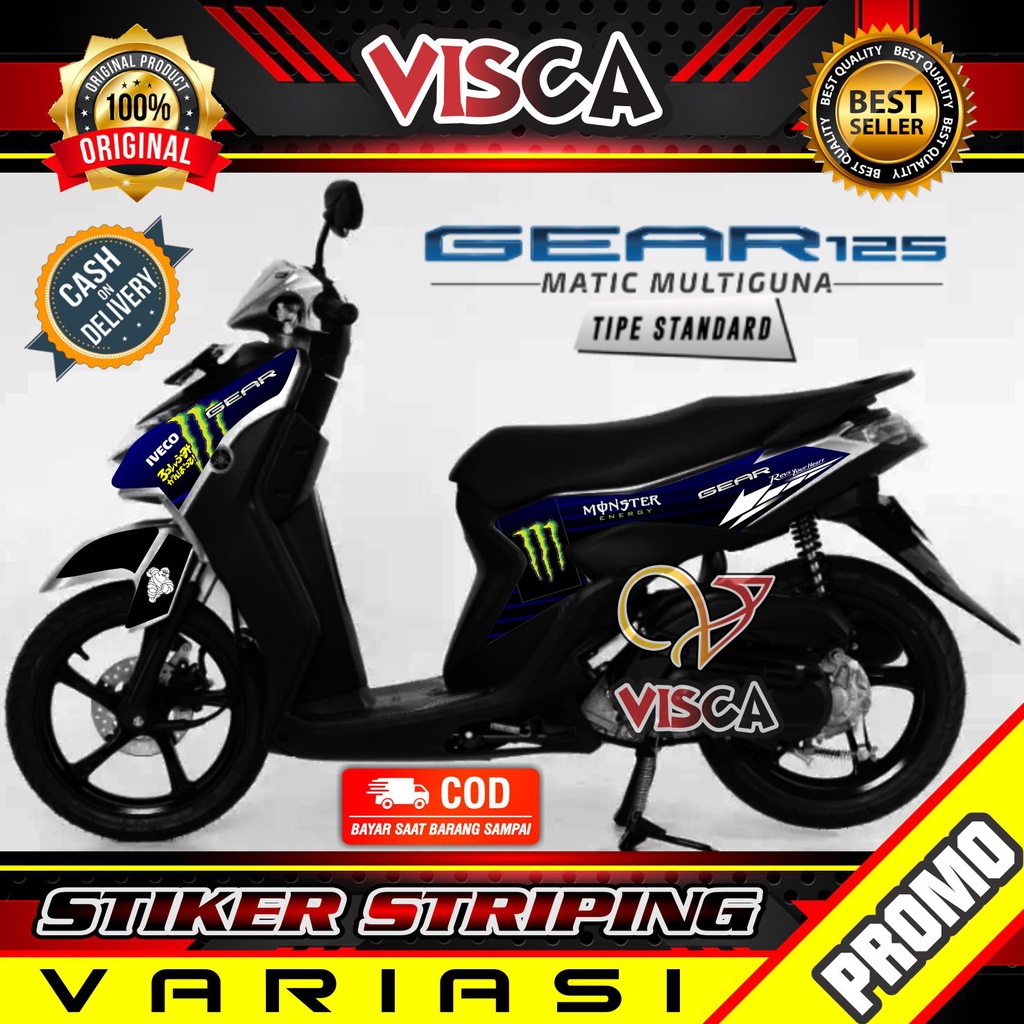 Jual Stiker Motor Yamaha Gear 125 Striping Gear 125 Stiker Yamaha Gear ...