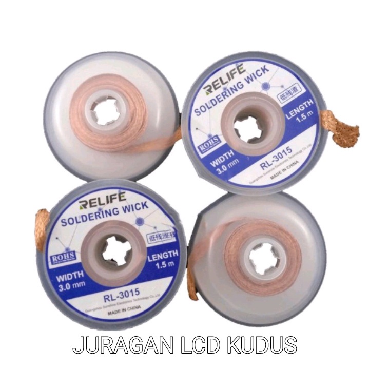 Jual SOLDERING WICK PEMBERSIH TIMAH RELIFE RL3015 3.0 MM Shopee