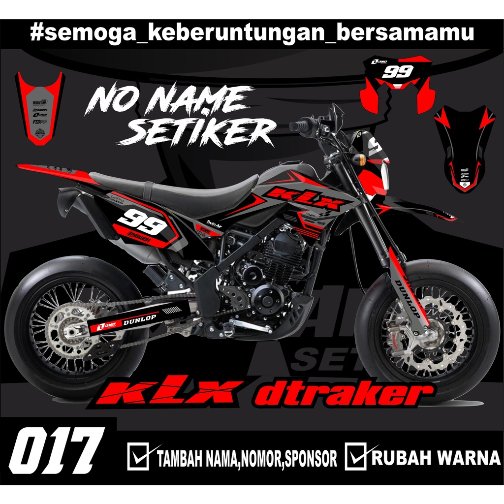 Jual Sticker setiker stiker decal KLX D-TRACKER- (017) minimalis ...