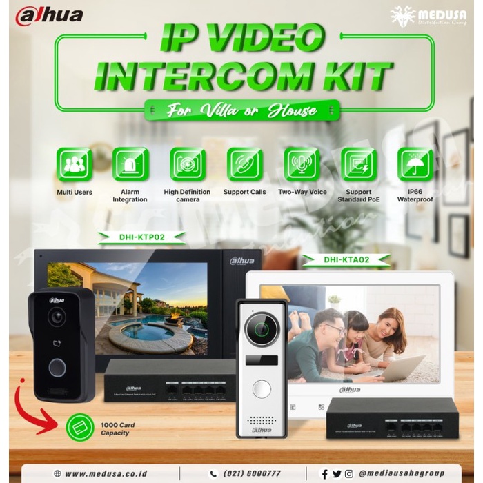 Jual DAHUA DHI-KTP02 / DHI-KTA02 VIDEO INTERCOM VILLA DOOR STATION ...