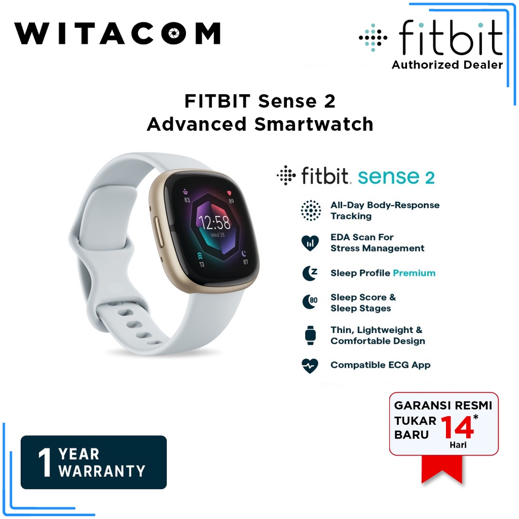 Jual Fitbit Sense Smartwatch Garansi Resmi Shopee Indonesia