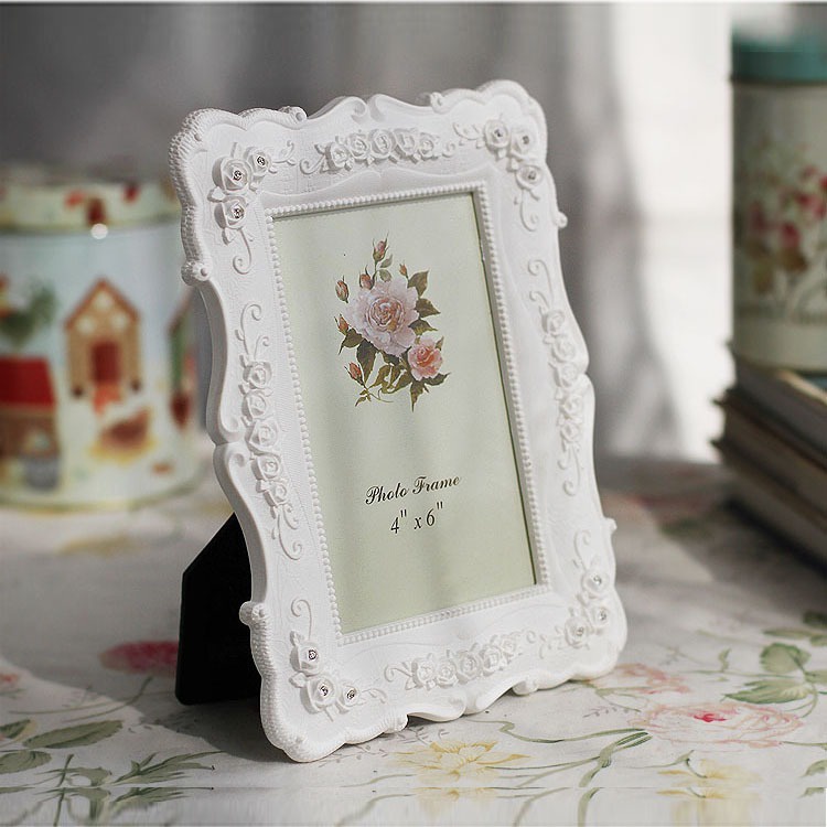 Jual Ava Photo Frame / Bingkai Foto Frame Meja Putih Estetik Vintage ...