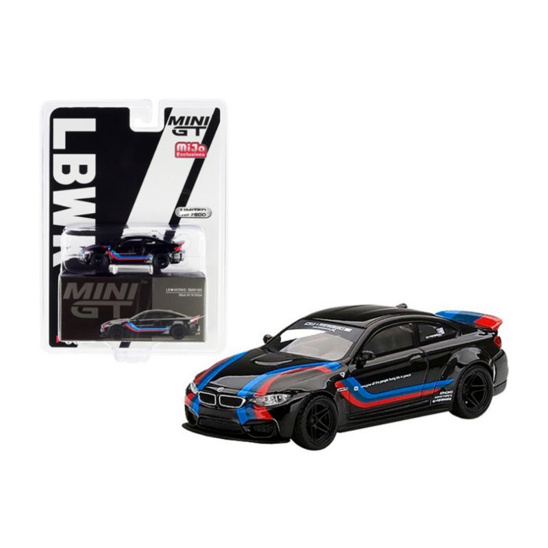 Jual minigt 1/64 diecast LBWK BMW M4 with M stripes | Shopee Indonesia