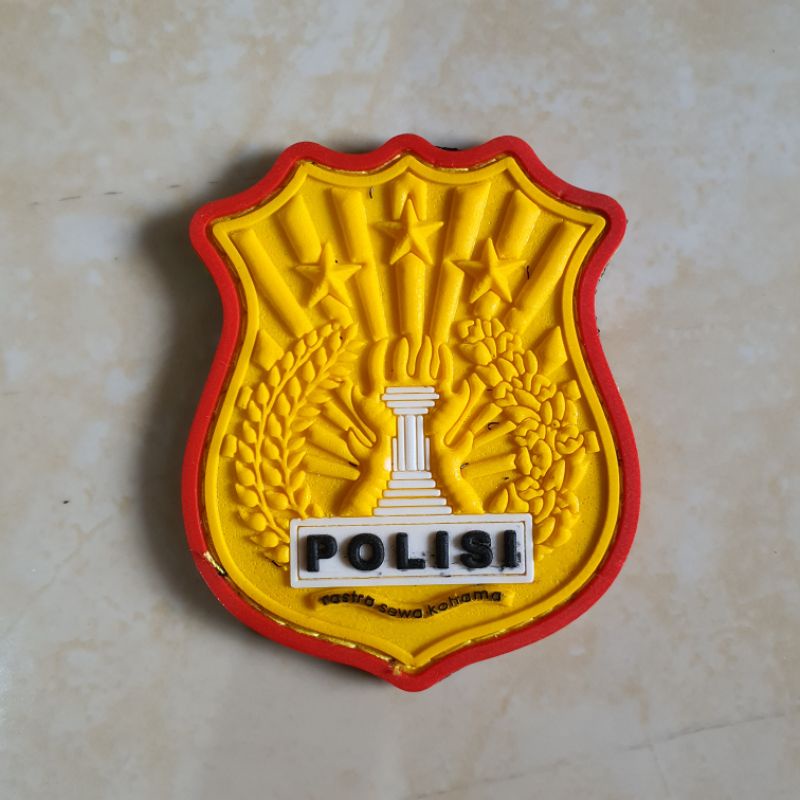 Jual Rubber Patch Logo Polisi Polri Brimob Gegana Police