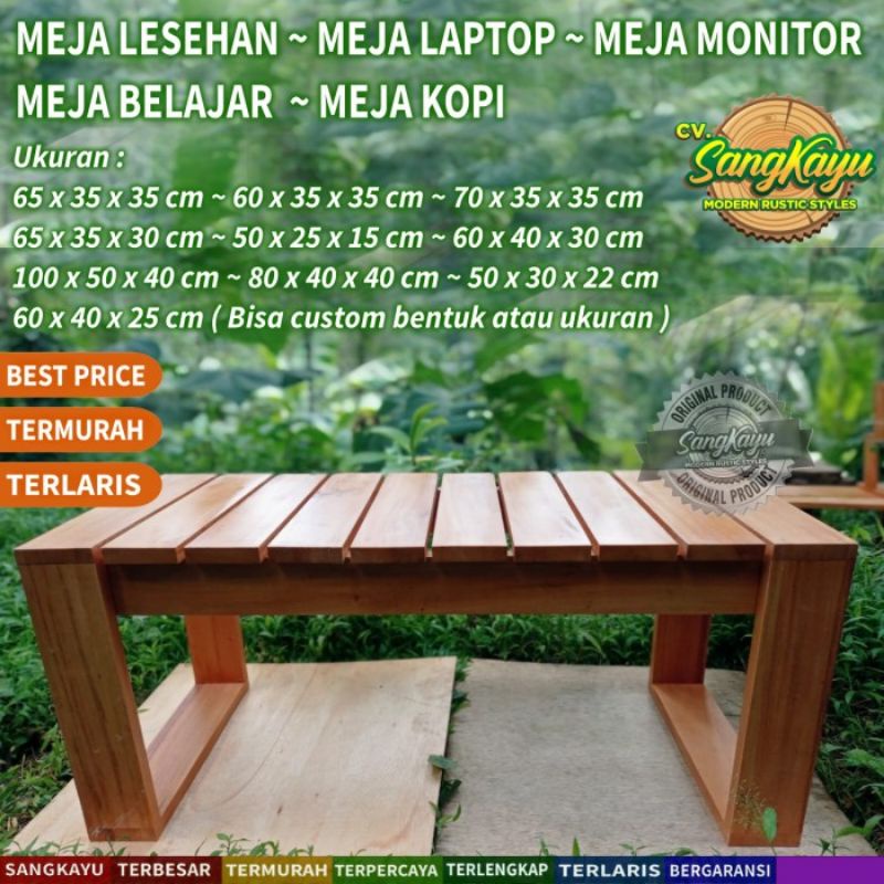 Jual Meja Lesehan Meja Monitor Meja Laptop Table Meja Belajar Coffee ...