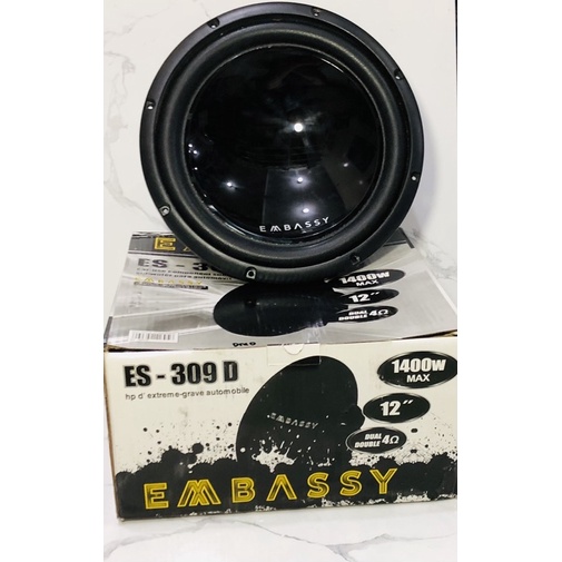 Jual Speaker Subwoofer 12 inch EMBASSY ES - 309D 1400 Watt | Shopee ...