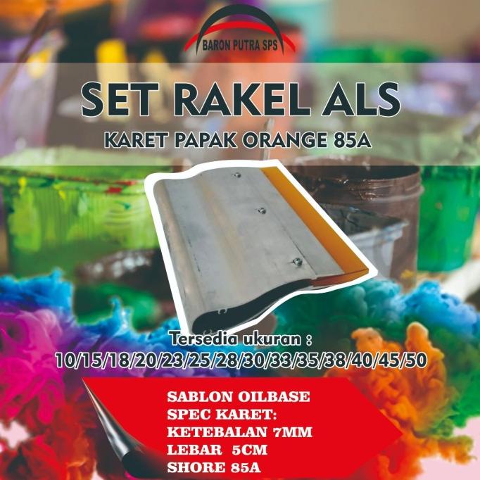Jual Buruan beli] SET RAKEL ALS KARET PAPAK ORANGE 85A 30 CM | Shopee ...