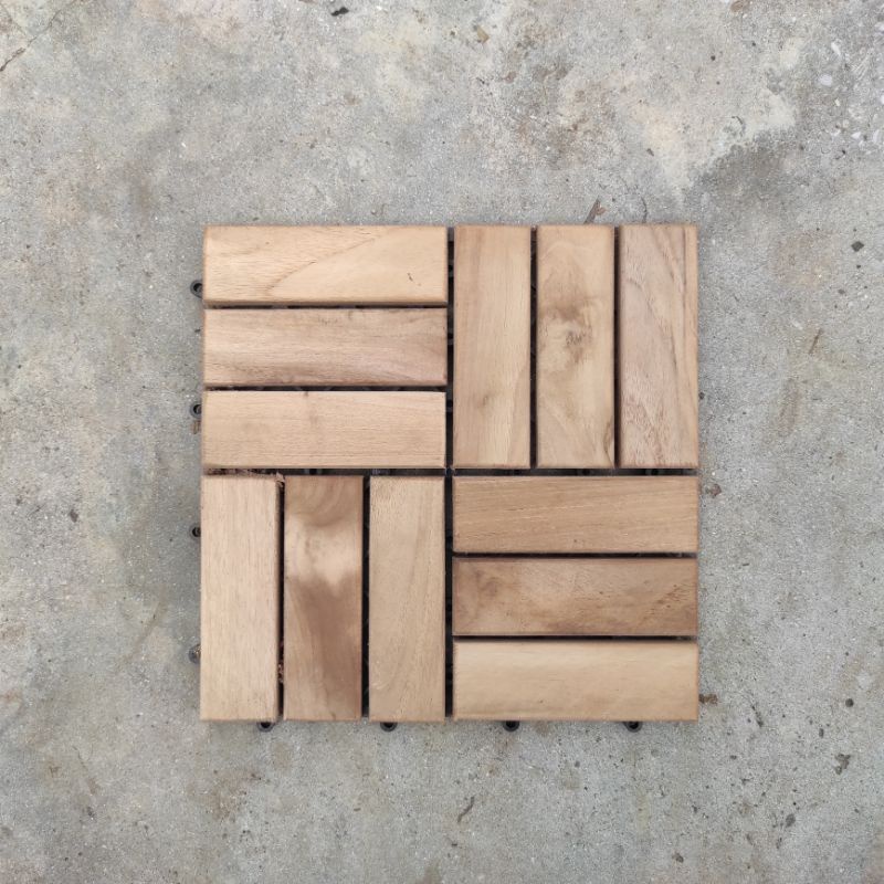 Jual Lantai Kayu / Ubin Kayu / Floring jati | Shopee Indonesia