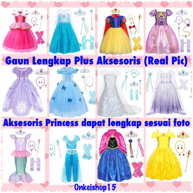 Jual Kostum Princess / Kostum Princess Anak / Dress Princess / Dress ...