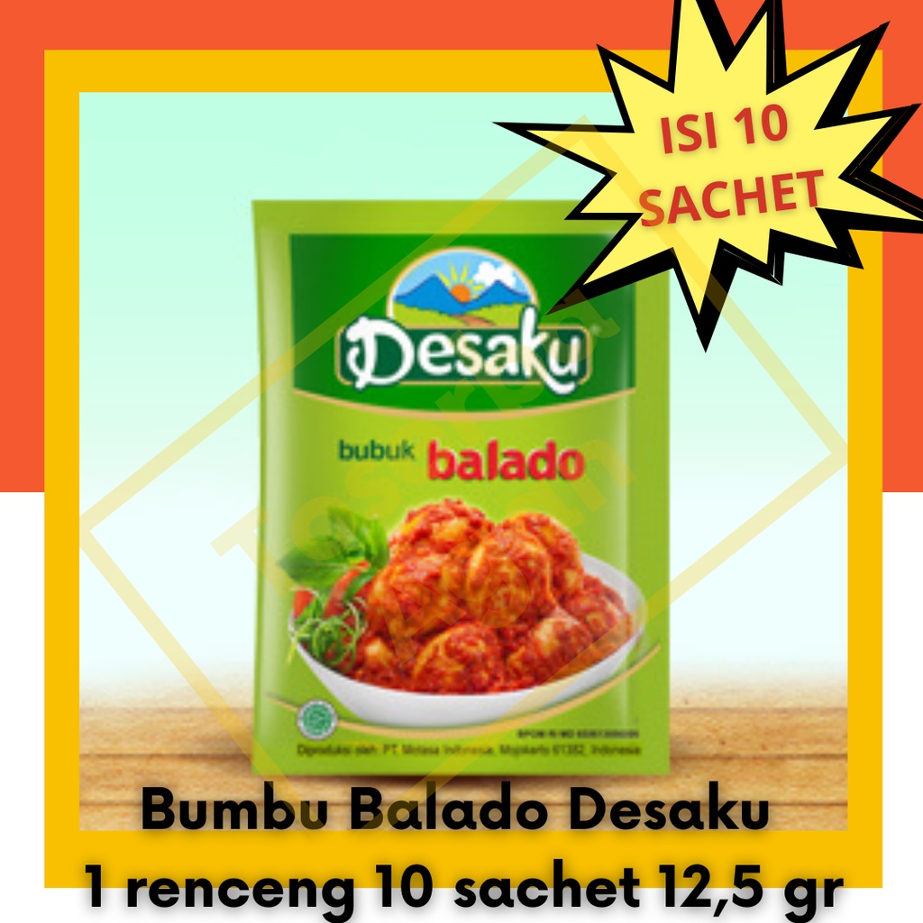 Jual Desaku Bumbu Balado Isi 10 Sachet Bubuk Instant Telur Ayam