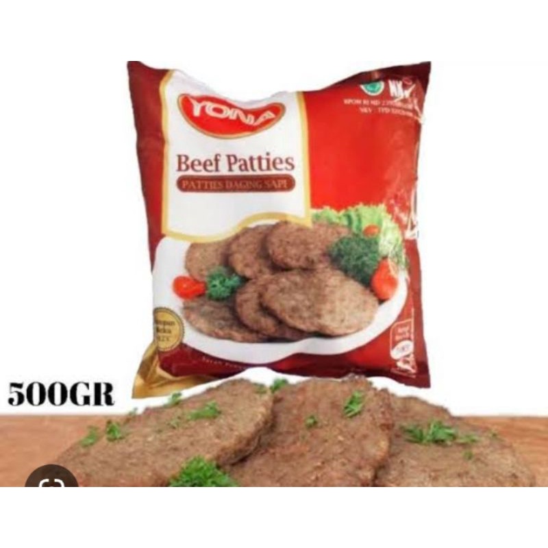 Jual Yona Beef Patties 500gr Shopee Indonesia