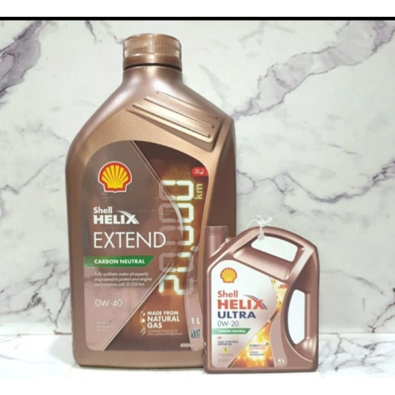 Jual New ! Shell Helix Extend 0w - 40 API SP full syntetic kemasan 1 ...