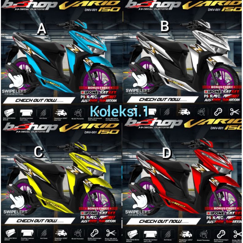 Jual Stiker Decal Vario 150/125 Koleksi Gambar/Warna | Shopee Indonesia