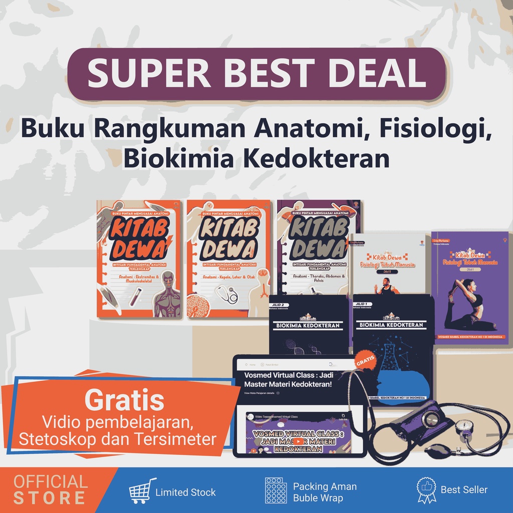 Jual Buku Ringkasan Anatomi Fisiologi Biokimia Kedokteran Lengkap Super ...